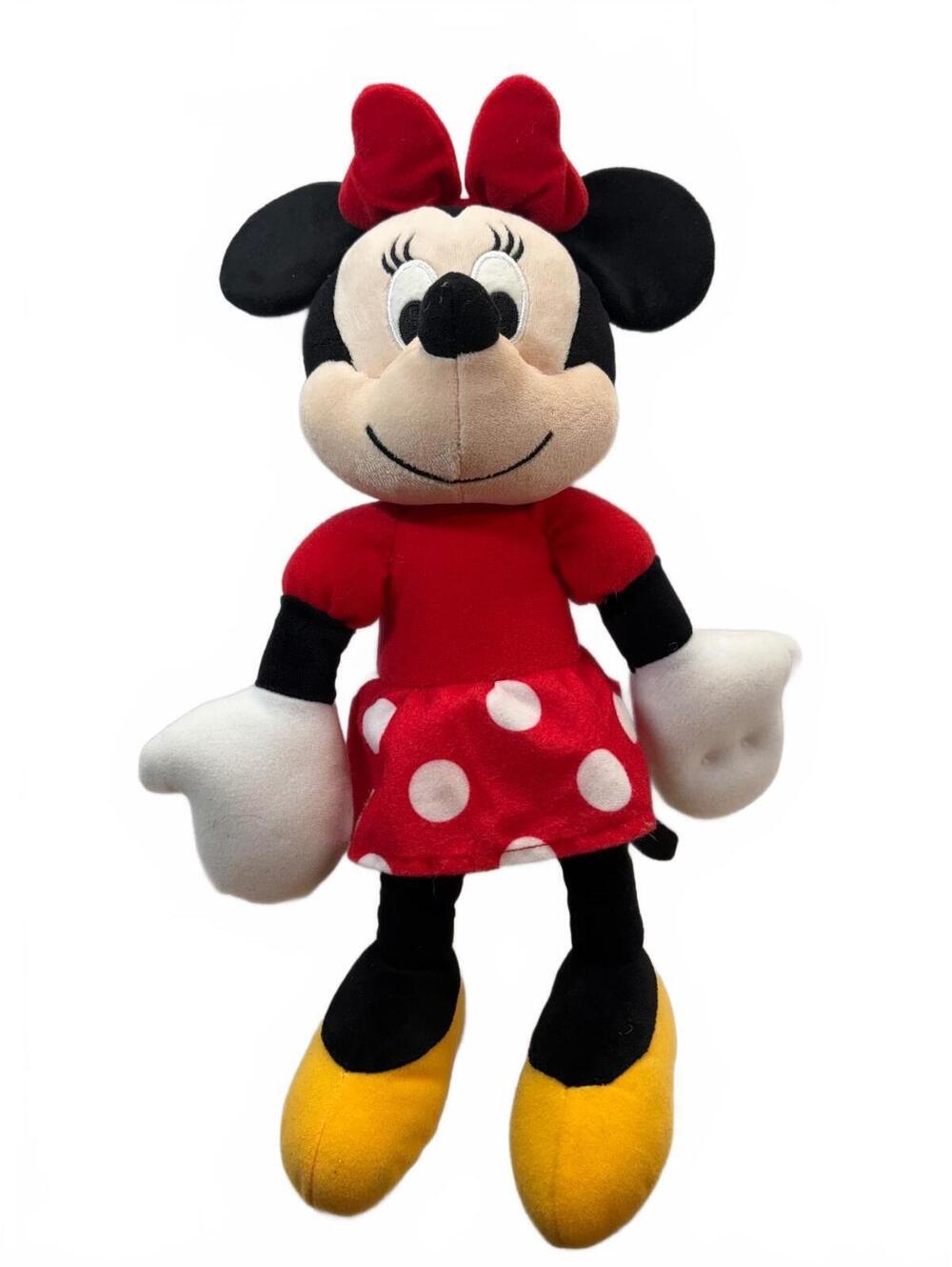 Disney Minnie Mouse Plush Doll Kohl’s Cares Red Polka Dot Dress 15” Stuffed Toy